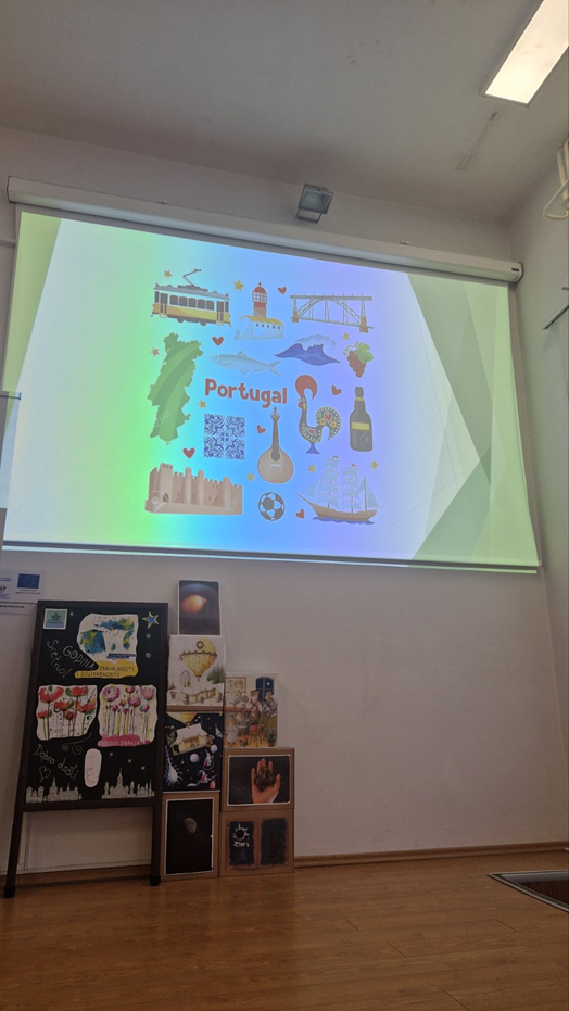 A projector screen on a wallAI-generated content may be incorrect.